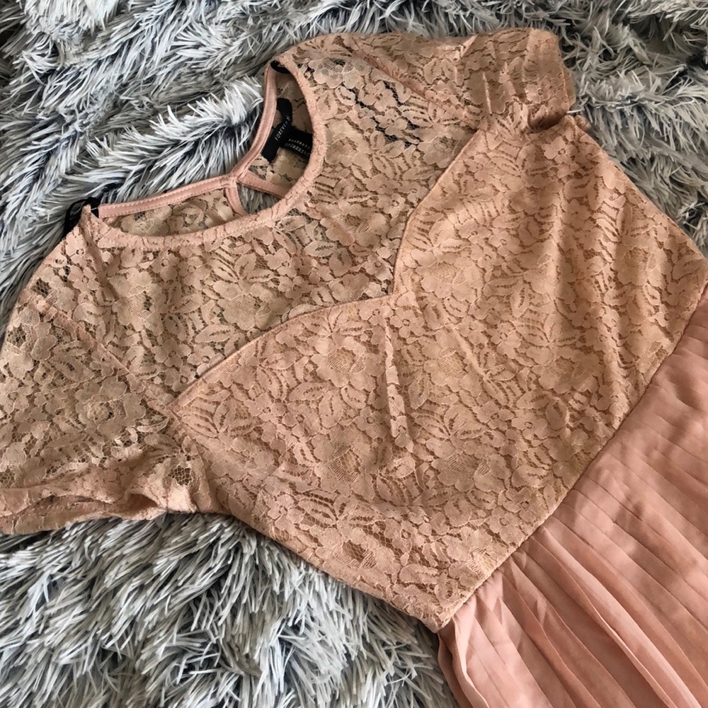 Blush pink cocktail dress